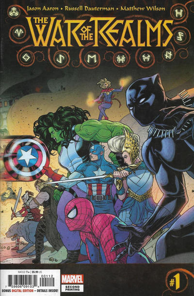 War of the Realms 2019 #1 Second Printing - Russell Dauterman - back issue