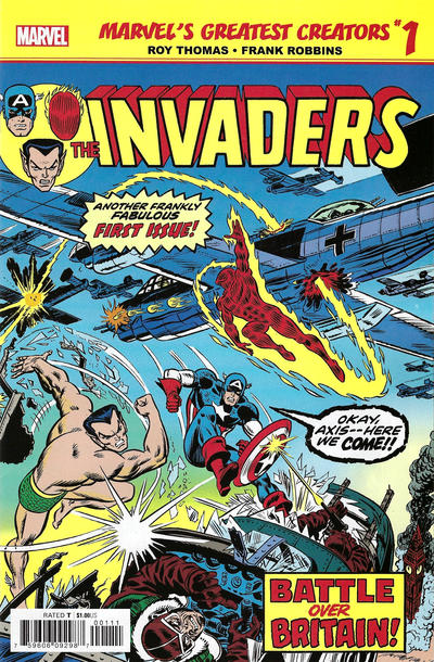 Marvel's Greatest Creators: Invaders 2019 #1 - back issue - $1.00