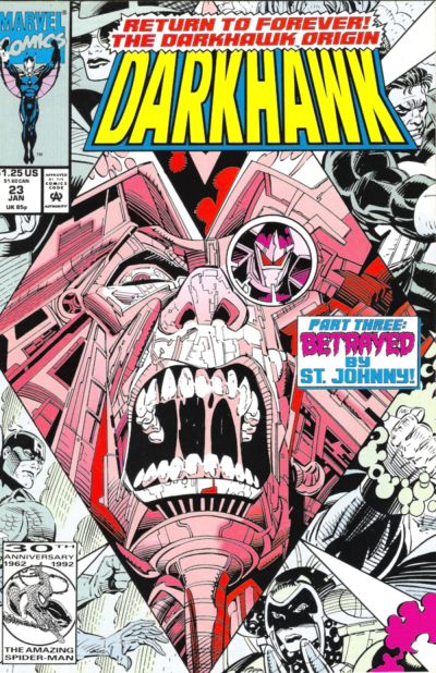 Darkhawk 1991 #23 Direct ed. - back issue - $2.00
