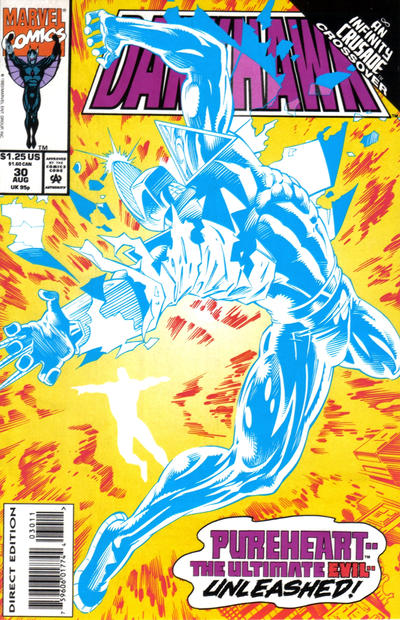 Darkhawk 1991 #30 Direct Edition - back issue - $3.00
