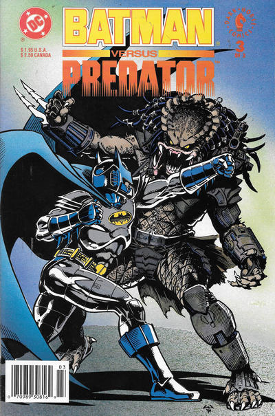 Batman versus Predator [Regular] 1991 #3 Newsstand ed. - back issue - $1.00