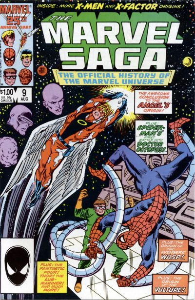The Marvel Saga the Official History of the Marvel Universe 1985 #9 Direct ed. - back issue - $2.00