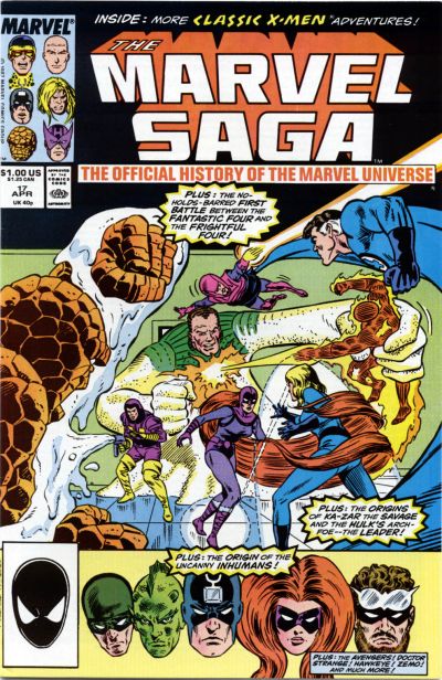 The Marvel Saga the Official History of the Marvel Universe 1985 #17 Direct ed. - back issue - $4.00