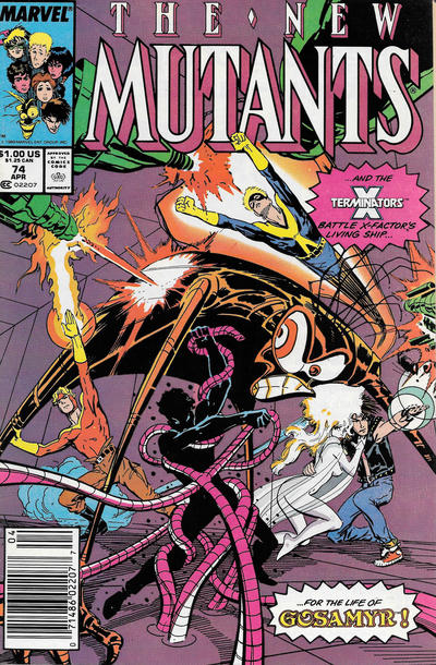 The New Mutants 1983 #74 Newsstand ed. - back issue - $3.00