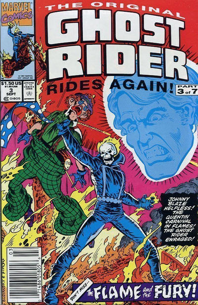 The Original Ghost Rider Rides Again 1991 #3 Newsstand ed. - back issue - $3.00