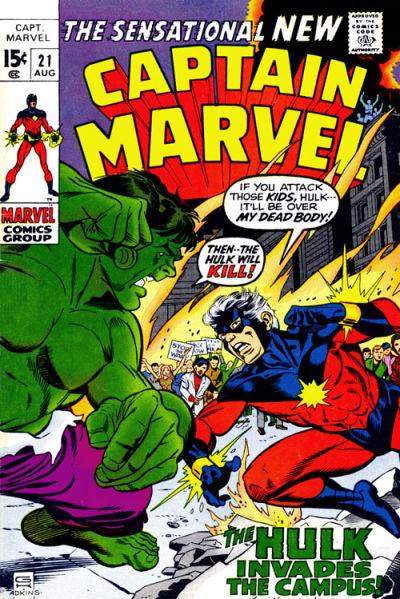 Captain Marvel 1968 #21 - back issue