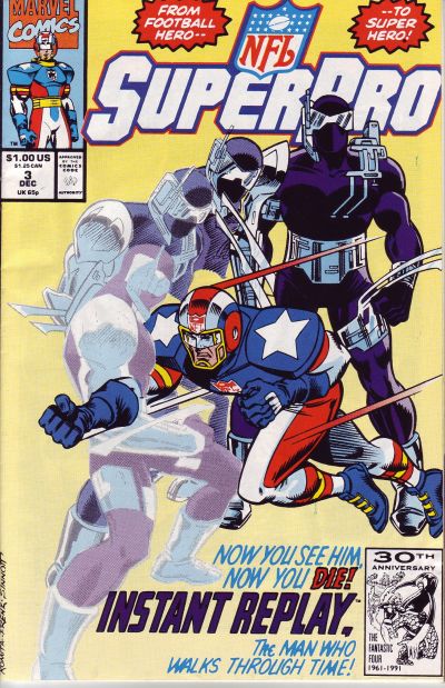 NFL Superpro 1991 #3 Direct ed. - back issue - $3.00
