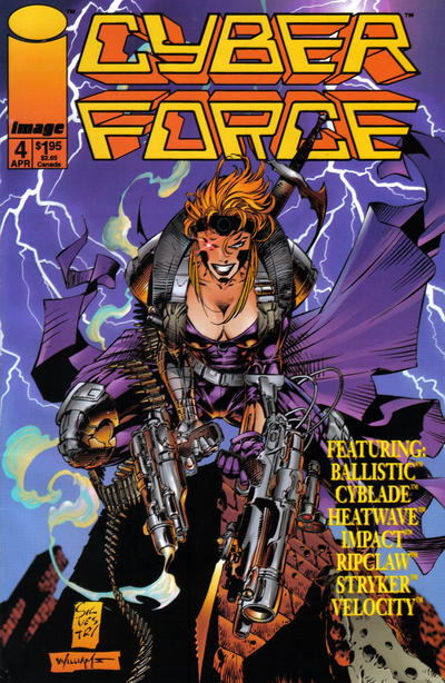 Cyberforce 1993 #4 - back issue - $2.00