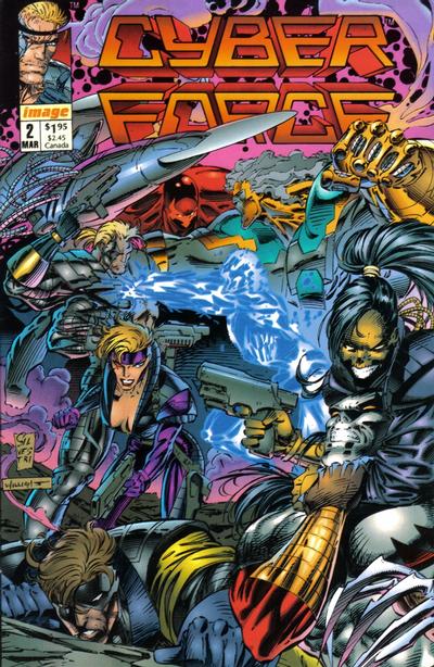Cyberforce 1992 #2 Direct ed. - back issue - $2.00