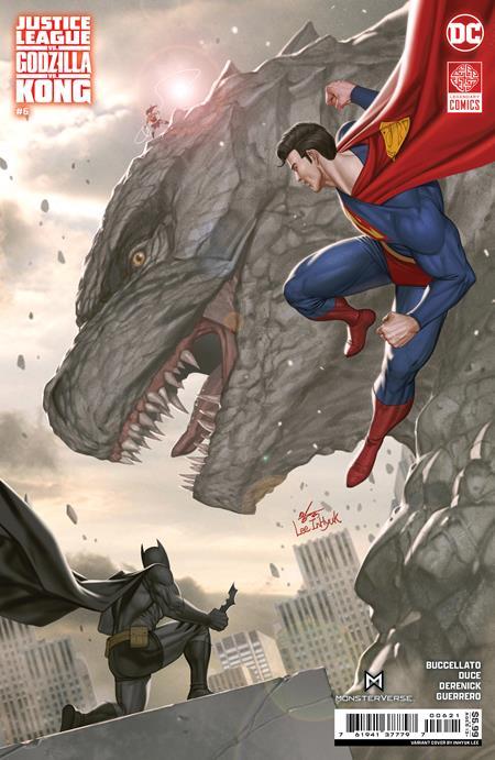 JUSTICE LEAGUE VS GODZILLA VS KONG #6 CVR B INHYUK LEE CARD STOCK VAR (OF 7)