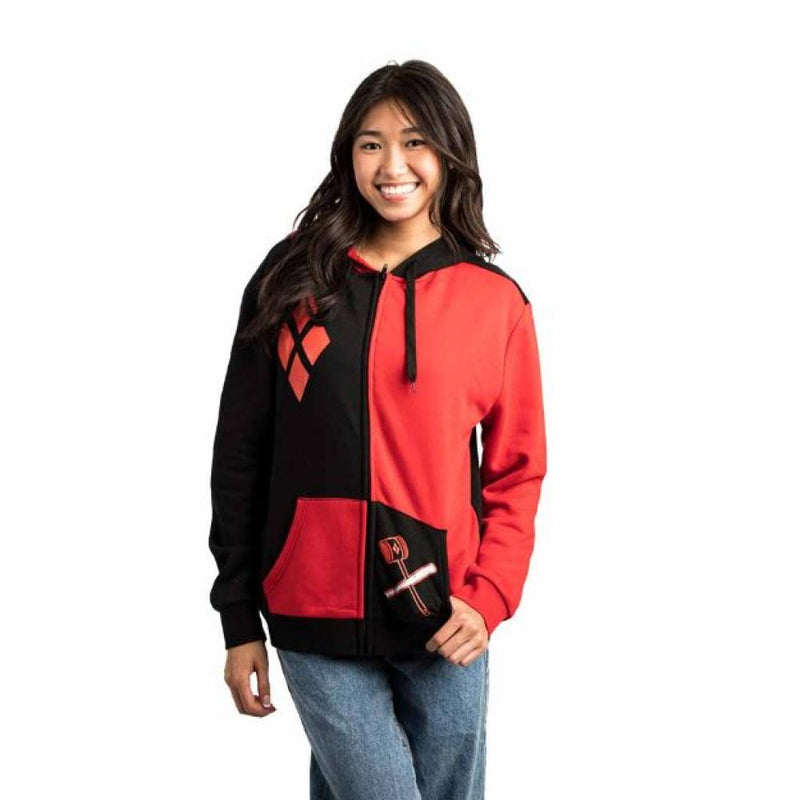 DC COMICS HARLEY QUINN JUNIORS HOODIE - MED