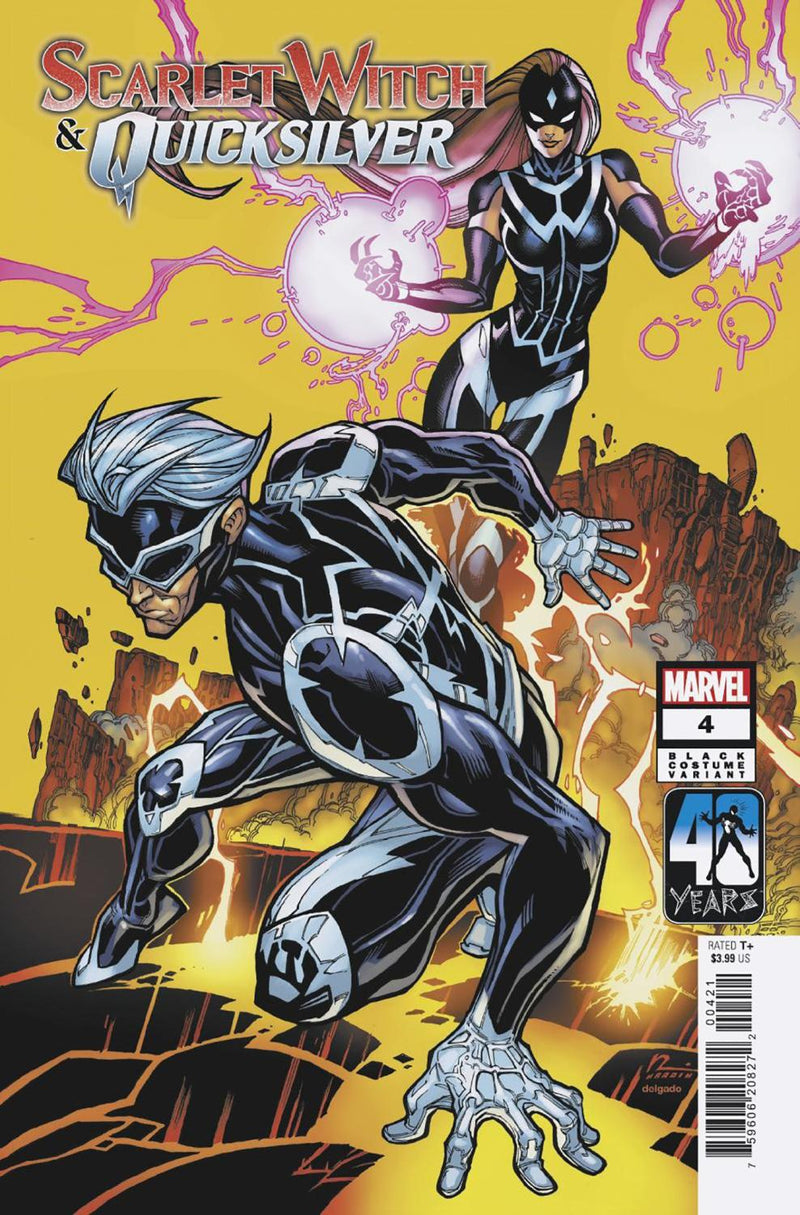 SCARLET WITCH AND QUICKSILVER #4 CHAD HARDIN BLACK COSTUME VAR CVR B