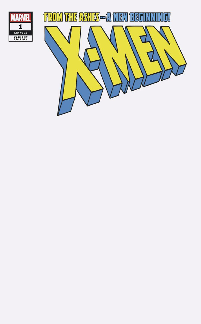 X-MEN #1 BLANK COVER VAR CVR E
