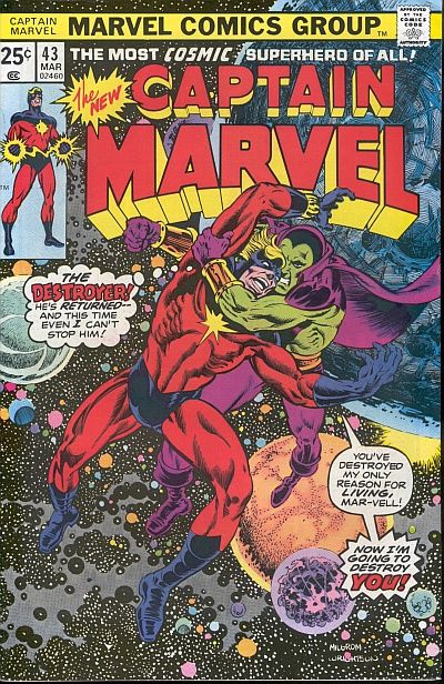 Captain Marvel 1968 #43 Regular Edition - back issue - $7.00
