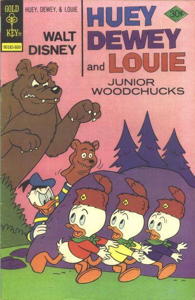 Walt Disney Huey, Dewey and Louie Junior Woodchucks 1966 #40 Gold Key - back issue - $5.00