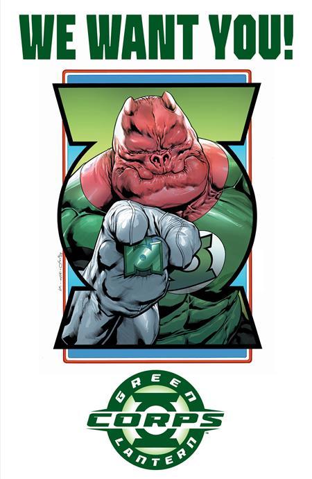 GREEN LANTERN CORPS #2 CVR E FERNANDO PASARIN AND OCLAIR ALBERT RECRUITMENT POSTER ACETATE VAR