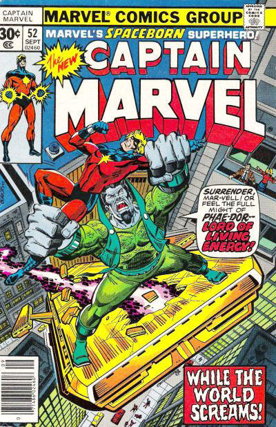 Captain Marvel 1968 #52 30¢ - back issue