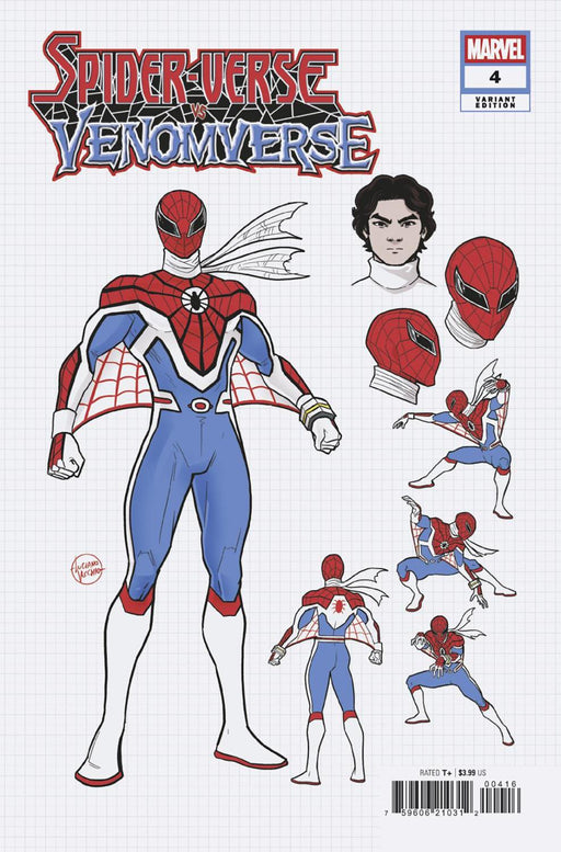 SPIDER-VERSE VS VENOMVERSE #4 LUCIANO VECCHIO DESIGN VAR 1:10 INCV