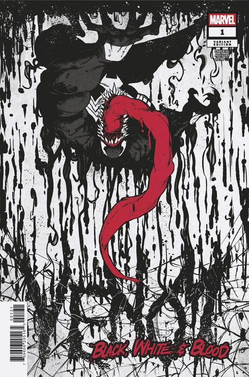 VENOM BLACK WHITE AND BLOOD #1 SANFORD GREENE VAR CVR C