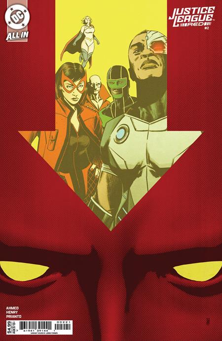 JUSTICE LEAGUE RED #2 CVR B JORGE FORNES CARD STOCK VAR (OF 6)
