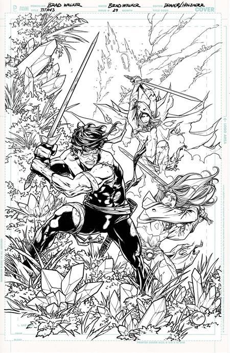 TITANS #29 CVR B BRAD WALKER CARD STOCK VAR DC K.O.
