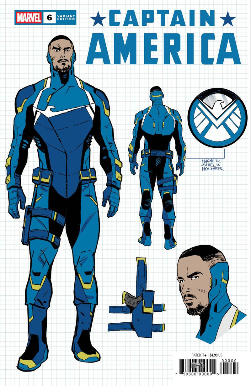 CAPTAIN AMERICA #6 VALERIO SCHITI DESIGN VAR 1:10 INCV