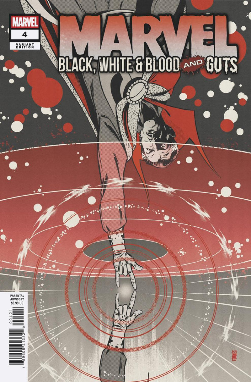 MARVEL BLACK WHITE AND BLOOD AND GUTS #4 JORGE FORNES VAR CVR B