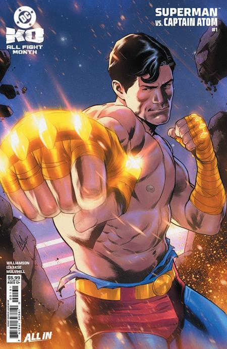 DC K.O. SUPERMAN VS CAPTAIN ATOM #1 ONE SHOT CVR C LUCAS MEYER CARD STOCK VAR