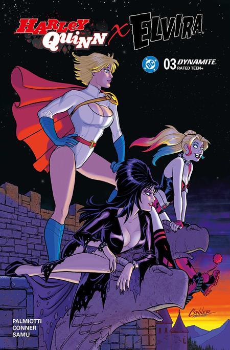 HARLEY QUINN X ELVIRA #3 CVR G INC 1:10 AMANDA CONNER NIGHT ORIGINAL VAR