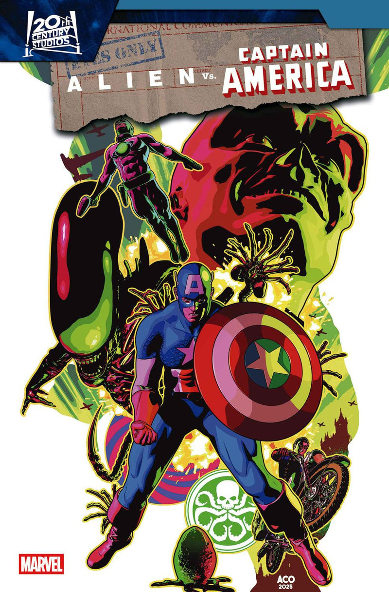 ALIEN VS CAPTAIN AMERICA #3 ACO VAR CVR B