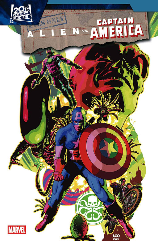 ALIEN VS CAPTAIN AMERICA #3 ACO VAR CVR B