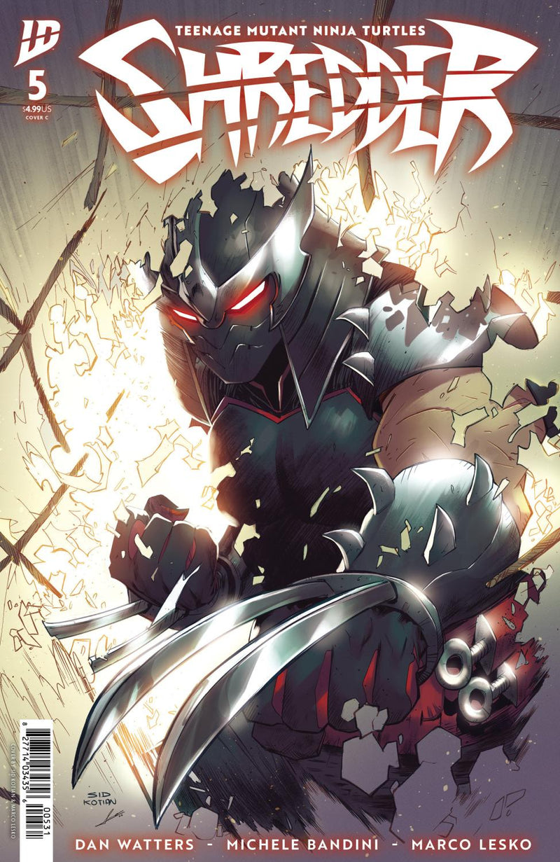 TEENAGE MUTANT NINJA TURTLES SHREDDER #5 VAR C KOTIAN CVR C