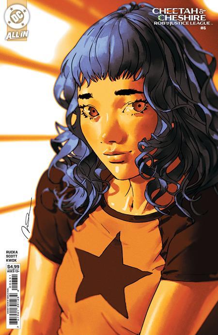 CHEETAH AND CHESHIRE ROB THE JUSTICE LEAGUE #6 CVR B GERALD PAREL CARD STOCK VAR (OF 6)