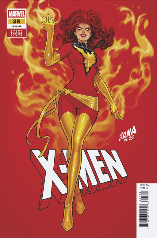 X-MEN #25 DAVID NAKAYAMA COLOR BLOCK RED VAR CVR B