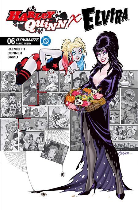 HARLEY QUINN X ELVIRA #6 CVR H INC 1:10 AMANDA CONNER COOKIES VAR