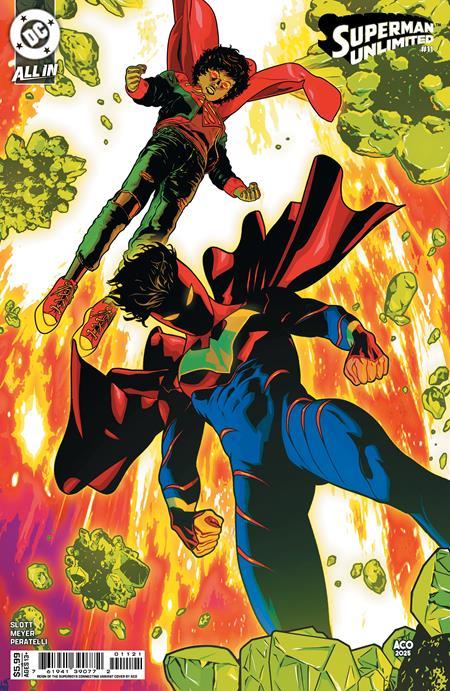 SUPERMAN UNLIMITED #11 CVR G ACO REIGN OF THE SUPERBOYS CONNECTING CARD STOCK VAR