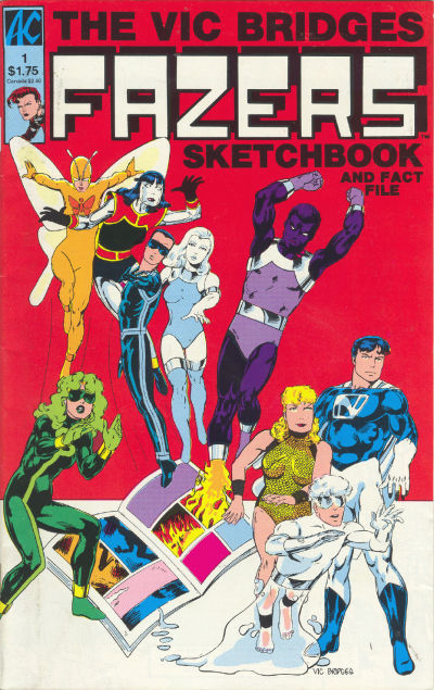 The Vic Bridges Fazers Sketchbook and Fact File 1986 #1 - back issue - $3.00