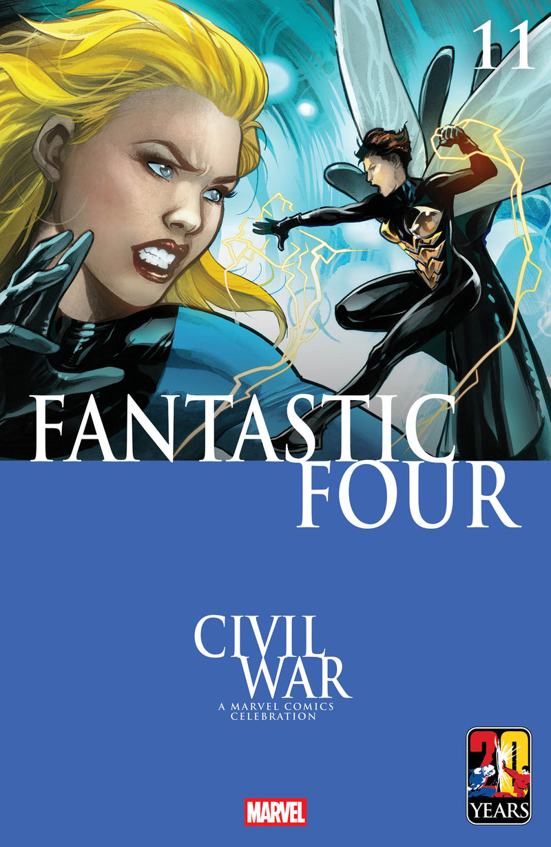 FANTASTIC FOUR #11 EMA LUPACCHINO CIVIL WAR CELEBRATION VAR CVR E