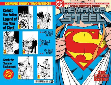 MAN OF STEEL #1 FACSIMILE EDITION CVR C JOHN BRYNE FOIL VAR