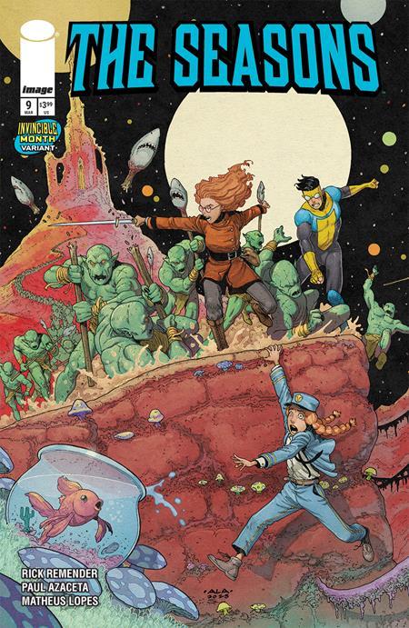 SEASONS #9 CVR C ANDRE LIMA ARAUJO AND MIKE SPICER INVINCIBLE TEAM UP VAR