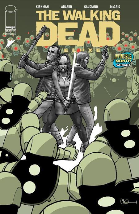 WALKING DEAD DELUXE #133 CVR E DAVID FINCH AND DAVE MCCAIG INVINCIBLE TEAM UP VAR