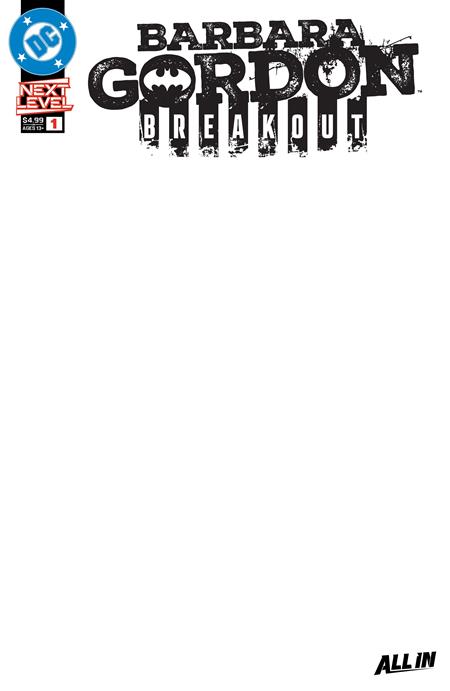 BARBARA GORDON BREAKOUT #1 CVR F BLANK CARD STOCK VAR