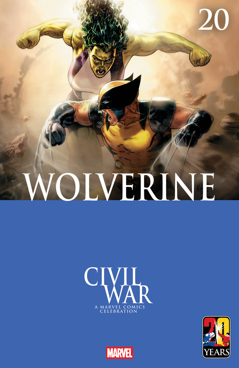 WOLVERINE #20 AARON KUDER CIVIL WAR CELEBRATION VAR CVR B