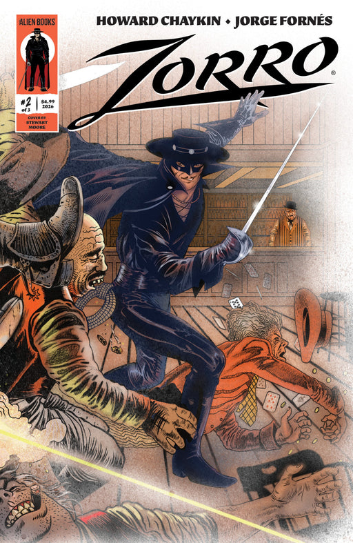 ZORRO #2 COVER A MOORE WRAPAROUND VAR CVR A
