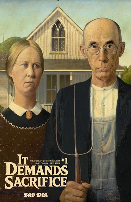 IT DEMANDS SACRIFICE #1 CVR E GRANT WOOD OLD MASTERS VAR (OF 4)