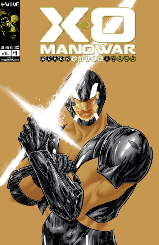 X-O MANOWAR BLACK WHITE AND GOLD #1 COVER A FAJARDO CVR A