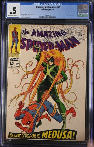 CGC UNIVERSAL GRADE 0.5 AMAZING SPIDER-MAN #62