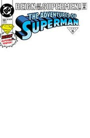 ADVENTURES OF SUPERMAN #501 FACSIMILE EDITION CVR B BLANK CARD STOCK VAR