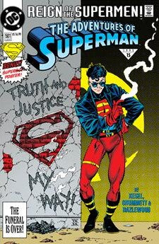 ADVENTURES OF SUPERMAN #501 FACSIMILE EDITION CVR C TOM GRUMMETT FOIL VAR
