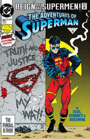 ADVENTURES OF SUPERMAN #501 FACSIMILE EDITION CVR C TOM GRUMMETT FOIL VAR